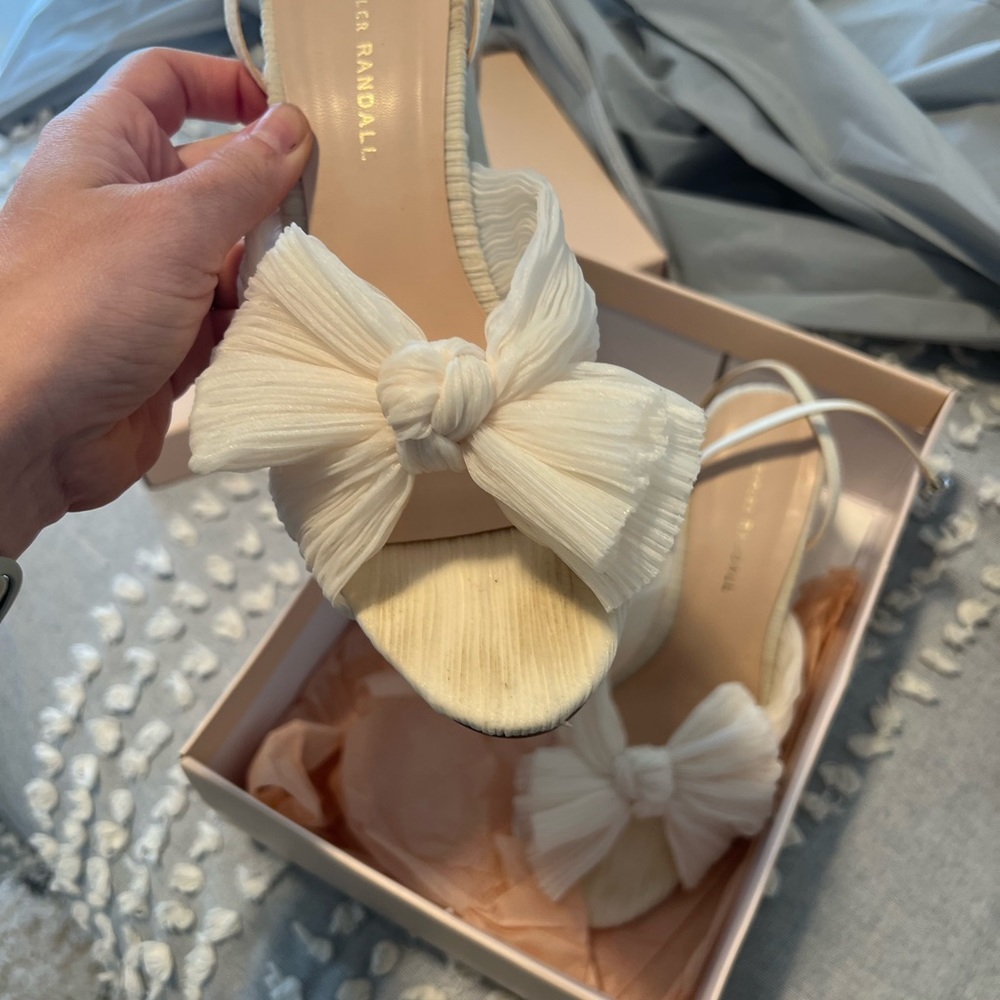 Loeffler Randall Camellia Knotted Sandal in Pearl - Picture 4 of 8